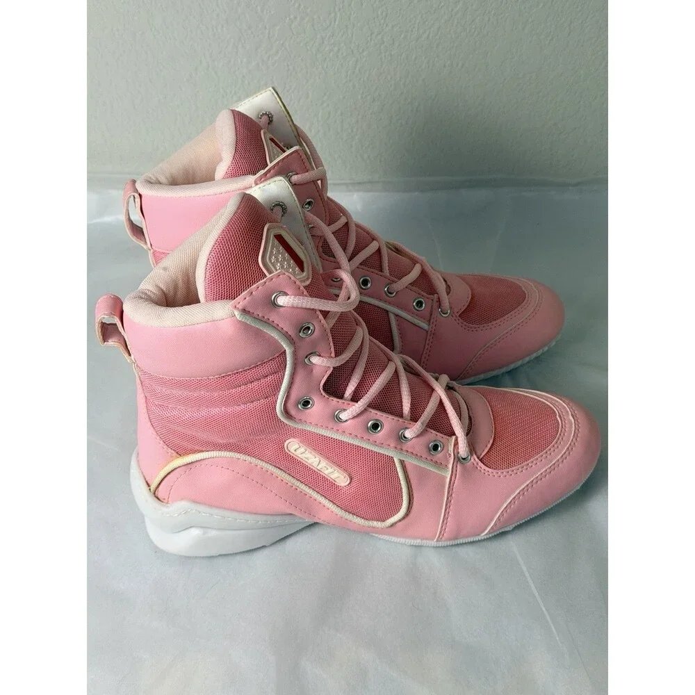 UZAFIT Handmade Women’s  6.5 Fitness Training High Top Shoes Pink Made in Brazil